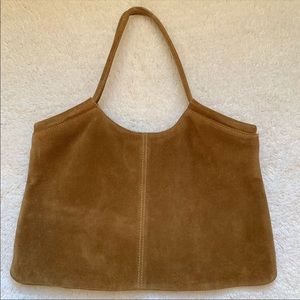 J crew suede tote purse
